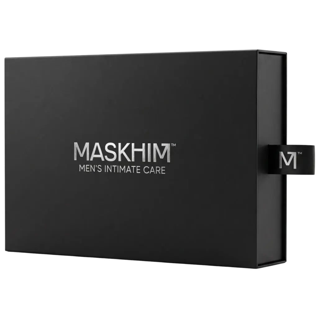 Confezione MASKHIM, maschera lenitiva per la zona intima maschile